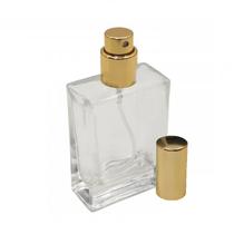 Porta Perfume de Vidro 20ml Com Tampa Dourada