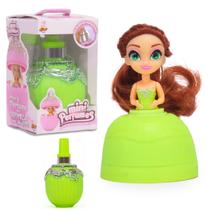 Porta Perfume Mini Boneca Evelyn Verde - Fun Porta Perfume Mini Boneca Evelyn Verde - Fun