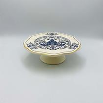 Porta Petit Four Mandarim Branco Mate c/ Pé 20cm - Maison Blanche