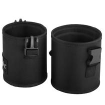 Porta-pincéis de maquiagem Nanshy Travel com tampa e 2 copos de escova pretos Porta-pincéis de maquiagem Nanshy Travel com tampa e 2 copos de escova pretos