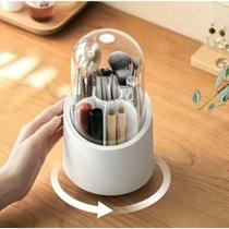 Porta Pincel Rotação Organizador Portátil 360º De Mesa Cosmético Maquiagem Portaescovas Batom Caixa Tubo Transparente Porta Pincel Rotação Organizador Portátil 360º De Mesa Cosmético Maquiagem Portaescovas Batom Caixa Tubo Transparente
