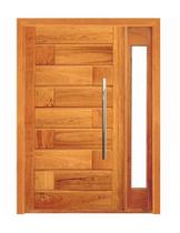 Porta Pivotante 713 com Visor Lateral - Madeira Maciça - Angelim Porta Pivotante 713 com Visor Lateral - Madeira Maciça - Angelim