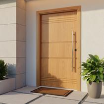 Porta Pivotante Belíssima 7 Padrão Batente 14 Puxador Tubo 60cm 120 X 210 Abertura Esquerda