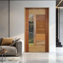 Porta Pivotante com Visor Mista Batente 14 Puxador Barra Chata 110cm X 210cm Direito Bbb Porta Pivotante com Visor Mista Batente 14 Puxador Barra Chata 110cm X 210cm Direito Bbb