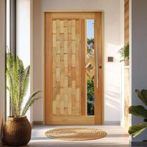Porta Pivotante Couro em Pé Losango Batente 14 Puxador Tubo 80 cm 110 x 210 Rodam Abertura Esquerda Marrom Porta Pivotante Couro em Pé Losango Batente 14 Puxador Tubo 80 cm 110 x 210 Rodam Abertura Esquerda Marrom