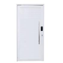 Porta Pivotante de Alumínio 210 x 120cm com Puxador e Fechadura Digital 30 Direita Esquadrias Bergam Branco