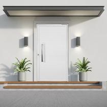 Porta Pivotante de Alumínio 210 X 120cm com Puxador Veneza Esquadrias Bergamo Porta Pivotante de Alumínio 210 X 120cm com Puxador Veneza Esquadrias Bergamo