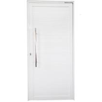 Porta Pivotante de Alumínio Branco Com Puxador Linha Roma Porta Pivotante de Alumínio Branco Com Puxador Linha Roma