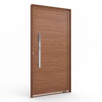 Porta Pivotante Lambri de Aluminio Puxador de 80cm 215x105 Lucasa Aluminio Abertura Direita