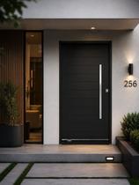 Porta Pivotante Lambril 120x220x14 cm Aço Galvanizado com Puxador Esquerda Porta Pivotante Lambril 120x220x14 cm Aço Galvanizado com Puxador Esquerda
