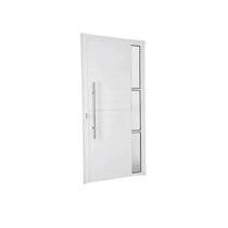 Porta pivotante lambril com puxador 210x120 com puxador l25 aluminio branco