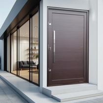 Porta Pivotante Lambril com Puxador Lado Esquerdo Elite 216x150 Corten