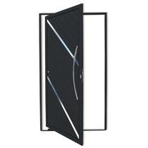 Porta Pivotante Lambril Duna com Puxador Super 210cm x 100cm Brimak Abertura Direita Preto Porta Pivotante Lambril Duna com Puxador Super 210cm x 100cm Brimak Abertura Direita Preto