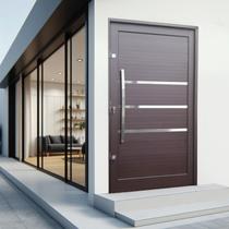 Porta Pivotante Lambril Evolution com Puxador Lado Esquerdo Elite 216x120 Corten