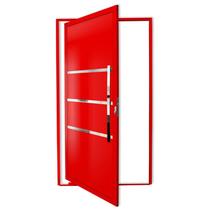 Porta Pivotante Lambril Evolution com Puxador Super 210cm x 100cm Brimak Abertura Direita Vermelho Porta Pivotante Lambril Evolution com Puxador Super 210cm x 100cm Brimak Abertura Direita Vermelho