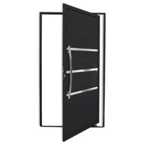 Porta Pivotante Lambril Evolution com Puxador Super 210cm x 100cm Brimak Abertura Esquerda Preto Porta Pivotante Lambril Evolution com Puxador Super 210cm x 100cm Brimak Abertura Esquerda Preto