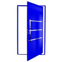 Porta Pivotante Lambril Evolution com Puxador Super 210cm x 120cm Brimak Abertura Esquerda Azul Porta Pivotante Lambril Evolution com Puxador Super 210cm x 120cm Brimak Abertura Esquerda Azul