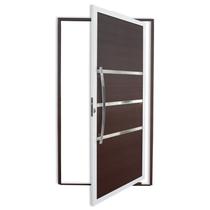 Porta Pivotante Lambril Evolution com Puxador Super 210cm x 120cm Brimak Abertura Esquerda Mix Corten Porta Pivotante Lambril Evolution com Puxador Super 210cm x 120cm Brimak Abertura Esquerda Mix Corten
