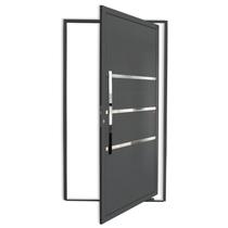 Porta Pivotante Lambril Evolution com Puxador Super 210cm X 120cm Brimak Abertura Esquerda Porta Pivotante Lambril Evolution com Puxador Super 210cm X 120cm Brimak Abertura Esquerda