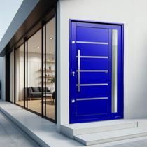 Porta Pivotante Lambril Miraggio com Puxador Elite 240x150 Abertura Direita