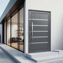 Porta Pivotante Lambril Premium com Puxador Elite 240x150 Abertura Esquerda