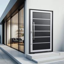 Porta Pivotante Lambril Premium com Puxador Elite 240x150 Abertura Esquerda