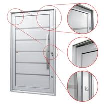 Porta Pivotante Lambril Premium com Puxador Lado Direito Elite 216x150 Branco Brimak