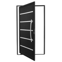 Porta Pivotante Lambril Premium com Puxador Super 210cm x 100cm Brimak Abertura Direita Preto Porta Pivotante Lambril Premium com Puxador Super 210cm x 100cm Brimak Abertura Direita Preto