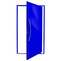 Porta Pivotante Lambril Savana com Puxador Super 210cm x 100cm Brimak Abertura Esquerda Azul Porta Pivotante Lambril Savana com Puxador Super 210cm x 100cm Brimak Abertura Esquerda Azul