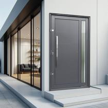 Porta Pivotante Lambril Visione com Puxador Elite 216x150 Abertura Esquerda