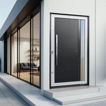 Porta Pivotante Lambril Visione com Puxador Elite 240x130 Abertura Esquerda