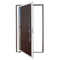 Porta Pivotante Lambril Visione com Puxador Super 210cm x 120cm Brimak Abertura Direita Mix Corten Porta Pivotante Lambril Visione com Puxador Super 210cm x 120cm Brimak Abertura Direita Mix Corten