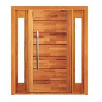 Porta Pivotante Pontal com Visor Lateral Duplo - Madeira Maciça - Angelim Porta Pivotante Pontal com Visor Lateral Duplo - Madeira Maciça - Angelim