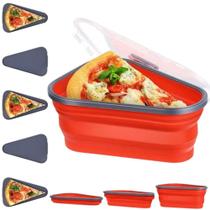 Porta Pizza Retrátil c/ Divisórias 2443265 Vermelho - Quanhe