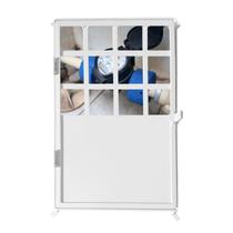 Porta Portinhola Ferro Visor Água/Luz 30x45 cor Branca