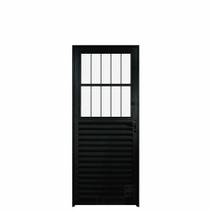 Porta Postigo Alumínio Preto 2.10 x 0.80 Lado Esquerdo - Hale Porta Postigo Alumínio Preto 2.10 x 0.80 Lado Esquerdo - Hale