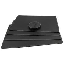 Porta Prato + Porta Copos 4 Un. Mod PISA em Couro Galvani