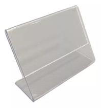 Porta Preço Display Acrílico 4x2cm Buffet Etiqueta 50 Peças Porta Preço Display Acrílico 4x2cm Buffet Etiqueta 50 Peças