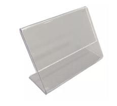 Porta Preço Display Acrílico 4x3cm Buffet Etiqueta 50 Peças