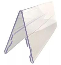 Porta Preço V 21x8cm Display Prisma Buffet Etiqueta 7 Peças