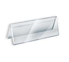 Porta Preço V 21x8cm Display Prisma p/ Buffet e Vitrine 10 Peças Porta Preço V 21x8cm Display Prisma p/ Buffet e Vitrine 10 Peças
