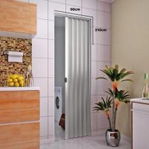 Porta Pvc Plasbil 90x210 Cinza