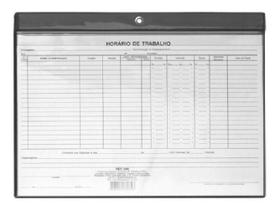 Porta Quadro Para Horario De Trabalho - 10 Unidades - Deo Plasticos