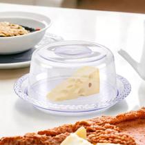Porta Queijo Com Tampa Acrílico Queijeira Cozinha