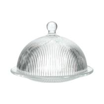 Porta Queijo Graffiato Queijeira C/Tampa Em Vidro 19cm Porta Queijo Graffiato Queijeira C/Tampa Em Vidro 19cm