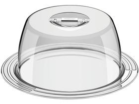 Porta Queijo Inox com Tampa Tramontina Ciclo Porta Queijo Inox com Tampa Tramontina Ciclo