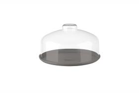 Porta queijo minas cozy 14,5cm warm gray coza