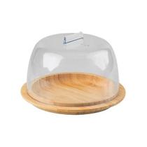 Porta Queijo Minas Em Bambu Com Tampa Acrílico Marca - Ou