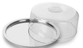 Porta Queijo Queijeira Boleira Inox Forma 27,5Cm