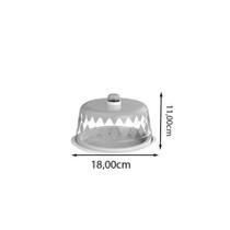 Porta Queijo Queijeira Branca Redonda Com Tampa - Unijet - UNINJET Porta Queijo Queijeira Branca Redonda Com Tampa - Unijet - UNINJET